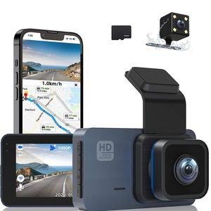 2K Dash Cam with WiFi GPS, Front and Rear Dash Camera for Cars Night Vision WDR
